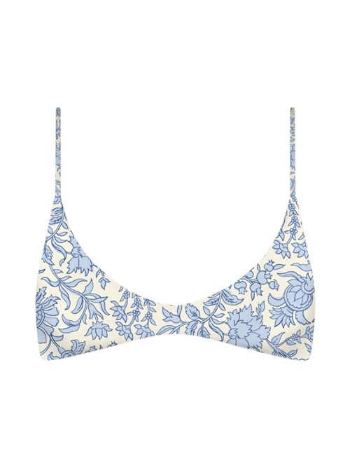 costume donna fantasia floreale azzurro e bianco MC2 Saint Barth | PALOMA+VIRGO-BATIK FOULARD1031